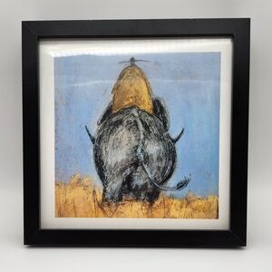 Sam Toft Framed Art Print 2005 Ikea 9" X 9" Mr Mustard  & Nellie